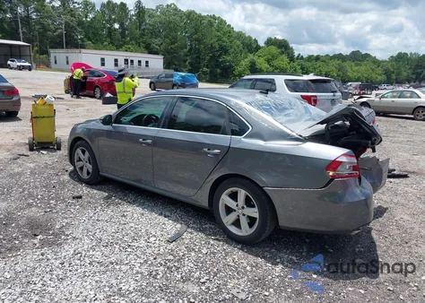 2012 Volkswagen Passat 2.0L Tdi Se из США, поврежденный, VIN 1VWBN7A33CC103831